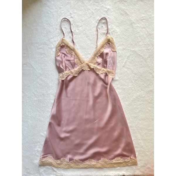 Váy đầm lụa ngủ fairy ren 2hand