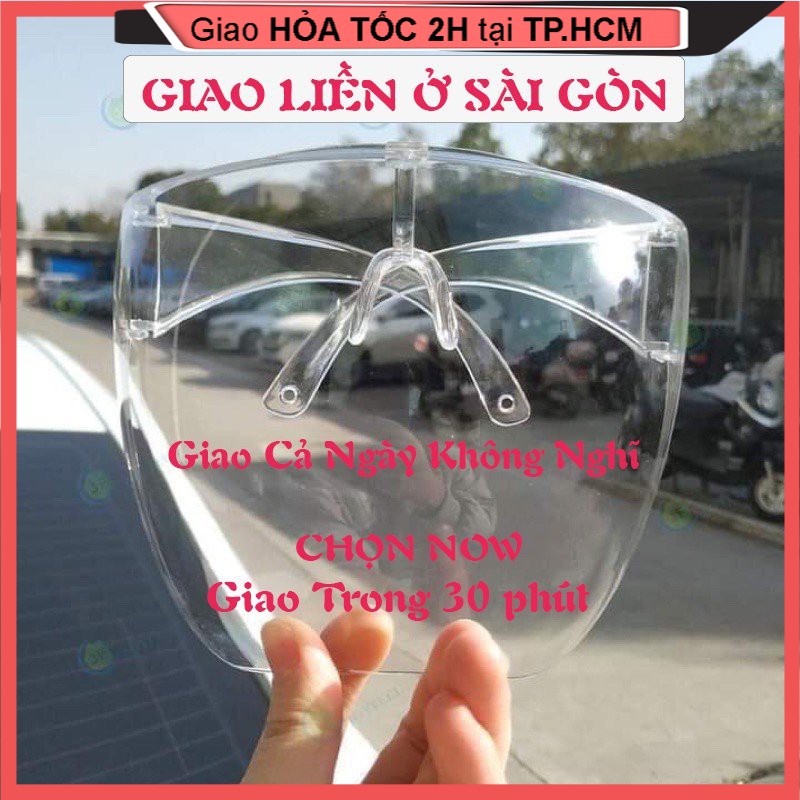 Mặt nạ kính bảo hộ FACE SHIELD chống giọt bắn, chống bụi bảo vệ mắt, hàng đẹp, chất lượng cao  [ KHẨU TRANG NHỰA ] | BigBuy360 - bigbuy360.vn
