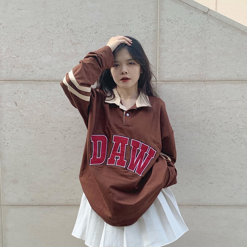 Áo Sweater nỉ thêu chữ, chất dày dặn form Unisex ❤Freeship
