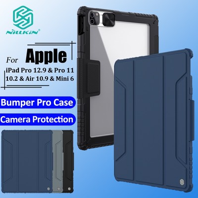 Nillkin 360° Ốp Bảo Vệ Toàn Diện Cho iPad Pro 12.9 Pro 11 2021 2020 10.2 8th Mini 6 Air 6 Air 5 Air 4 Air 11 Air 10.9 2020 Ốp Lưng Sang Trọng Trong Suốt Chống Sốc