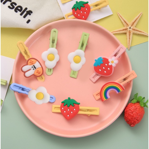 Kẹp tóc mỏ vịt hoạt hình dễ thương  Clovershop68