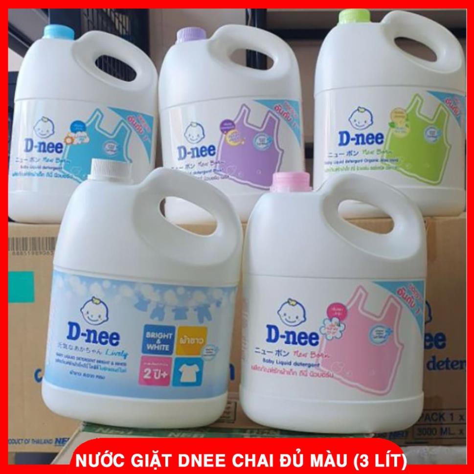 Nước Giặt Xả Quần Áo Cho Trẻ Em Dnee Thái Lan - D-nee Chai Lớn 3000ml