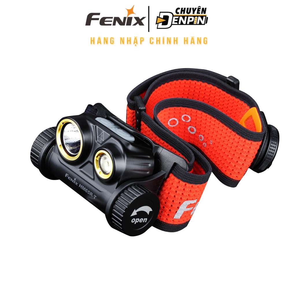 Đèn Pin Đội Đầu Fenix HM65R-T chuyên chạy bộ, công suất 1500 lumens, 2 LED độc lập, chiếu xa 170 mét, dùng pin 18650.