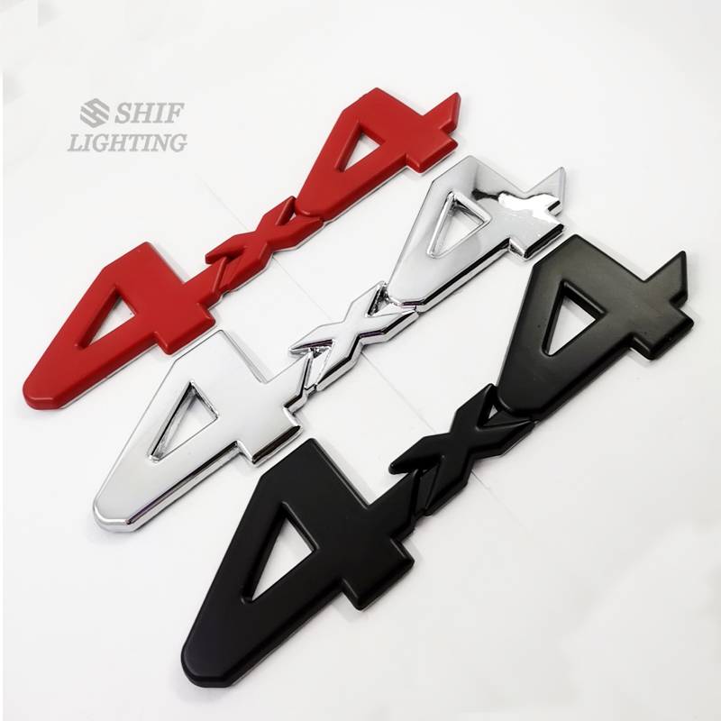 1 x 4x4 Chữ Decal Dán Trang Trí Xe Hơi, Chất Liệu Kim Loại 4x4