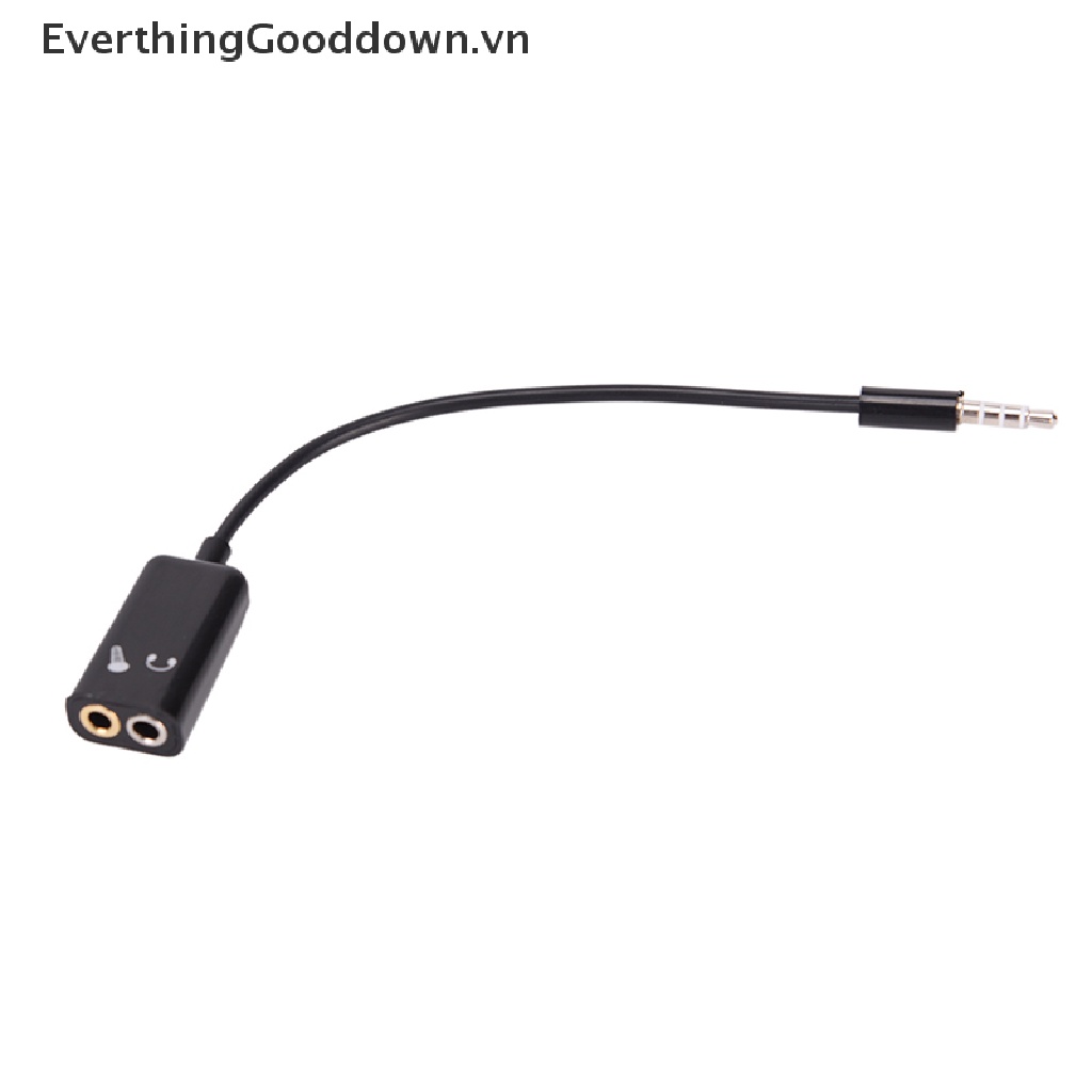 Everthingood Dây Cáp Chữ Y Chuyển Đổi Âm Thanh Từ Giắc Cắm 3.5mm Sang Cổng Cắm Tai Nghe / Mic Tiện Lợi