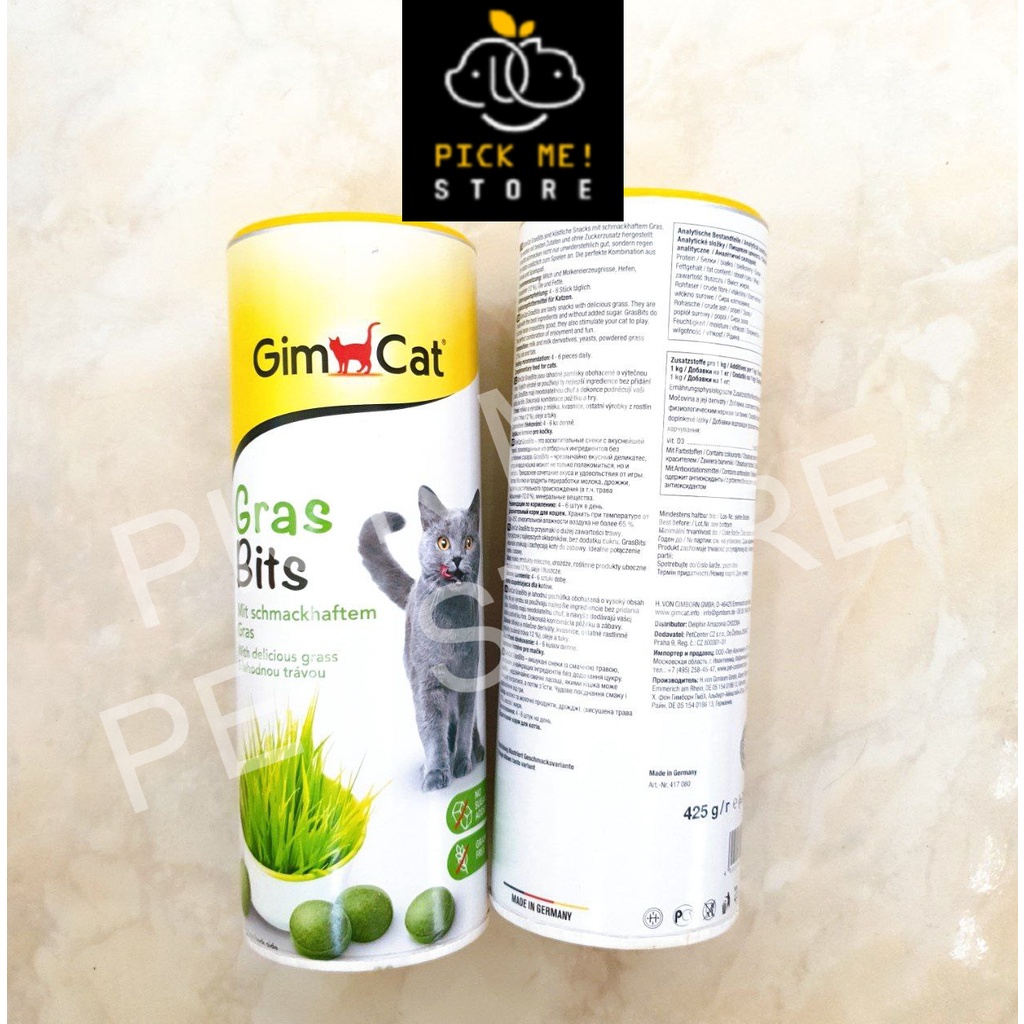 Viên Phô Mai & Cỏ Mèo - GimCat Kase Rollis |Kaserolis và GimCat Gras Bits |Gras bit Snack cho MÈO