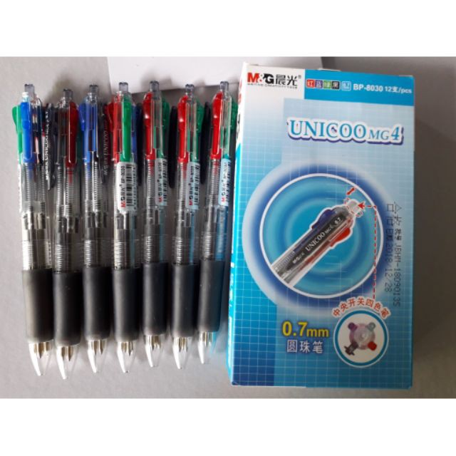 Bút UNICO 4 màu BP 8030