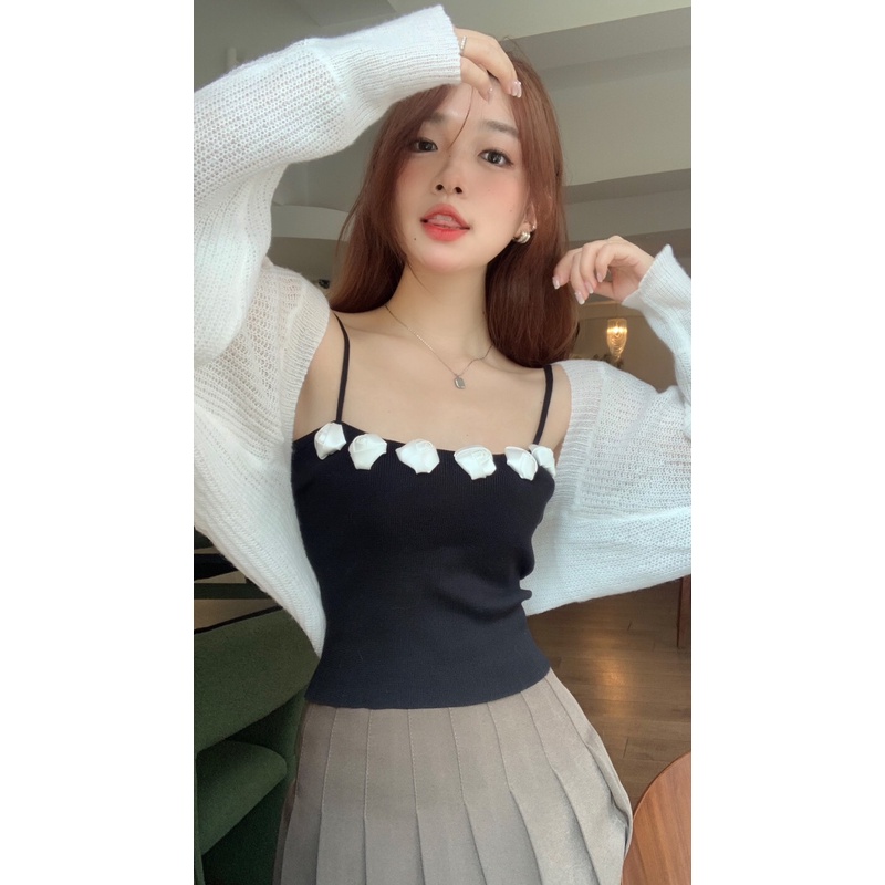 NRVP Áo Trễ Vai NgắN Tay ThờI Trang Cho Nữ