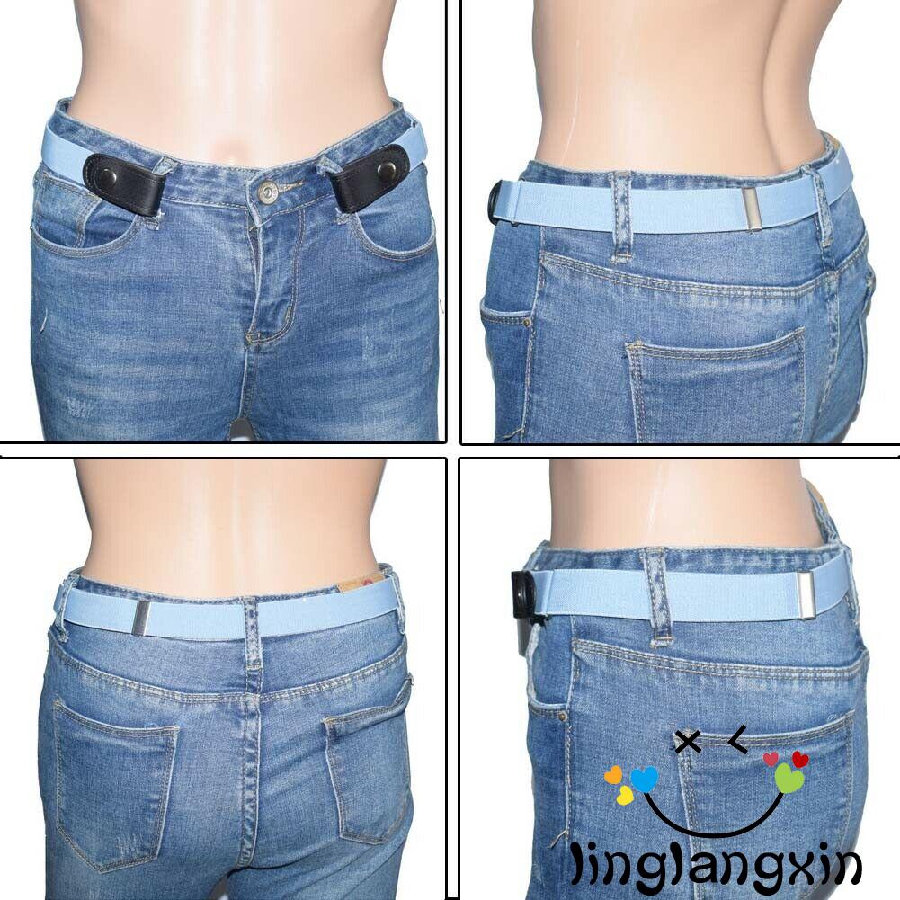 LLX-Dây thắt lưng không khóa co giãn tiện lợi cho nam nữ