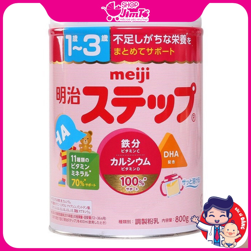 Sữa Meiji Nội Địa Bổ Sung Vitamin Và Khoáng Chất Thiết Yếu Cho Bé Phát Triển Toàn Diện Hộp 800g