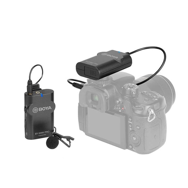 MIC THU ÂM KHÔNG DÂY CHO ĐIỆN THOẠI VÀ MÁY ẢNH BOYA BY-WM4 PRO K1