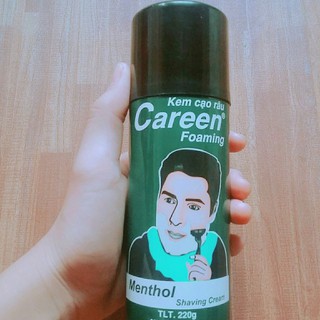 Kem cạo râu Careen Menthol xanh lá 220g