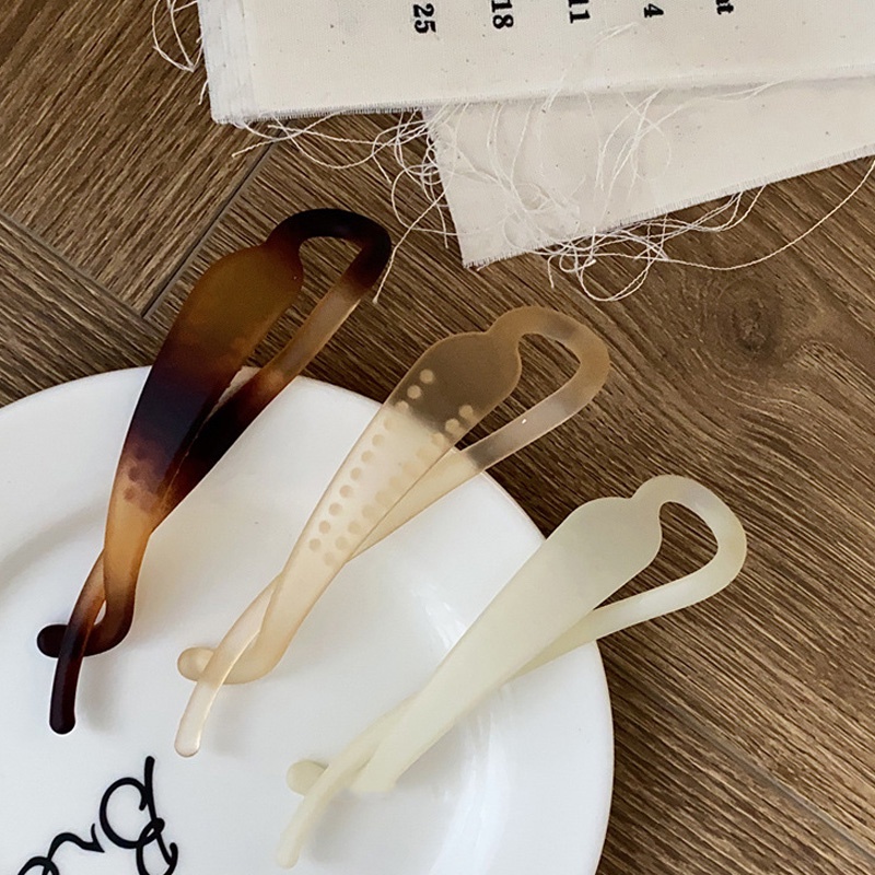 1 kẹp tóc càng cua họa tiết hình học đơn giản cá tính