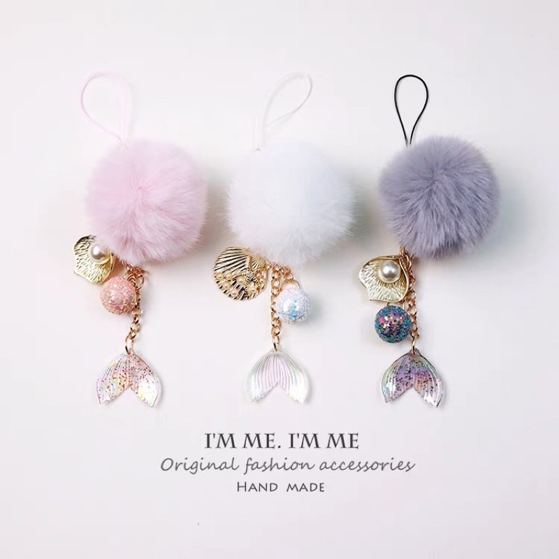 Charm treo túi/ví hoặc móc khóa nàng tiên cá