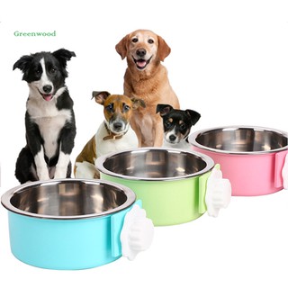 Bát đựng thức ăn treo lồng cho thú cưng bằng thép không gỉ