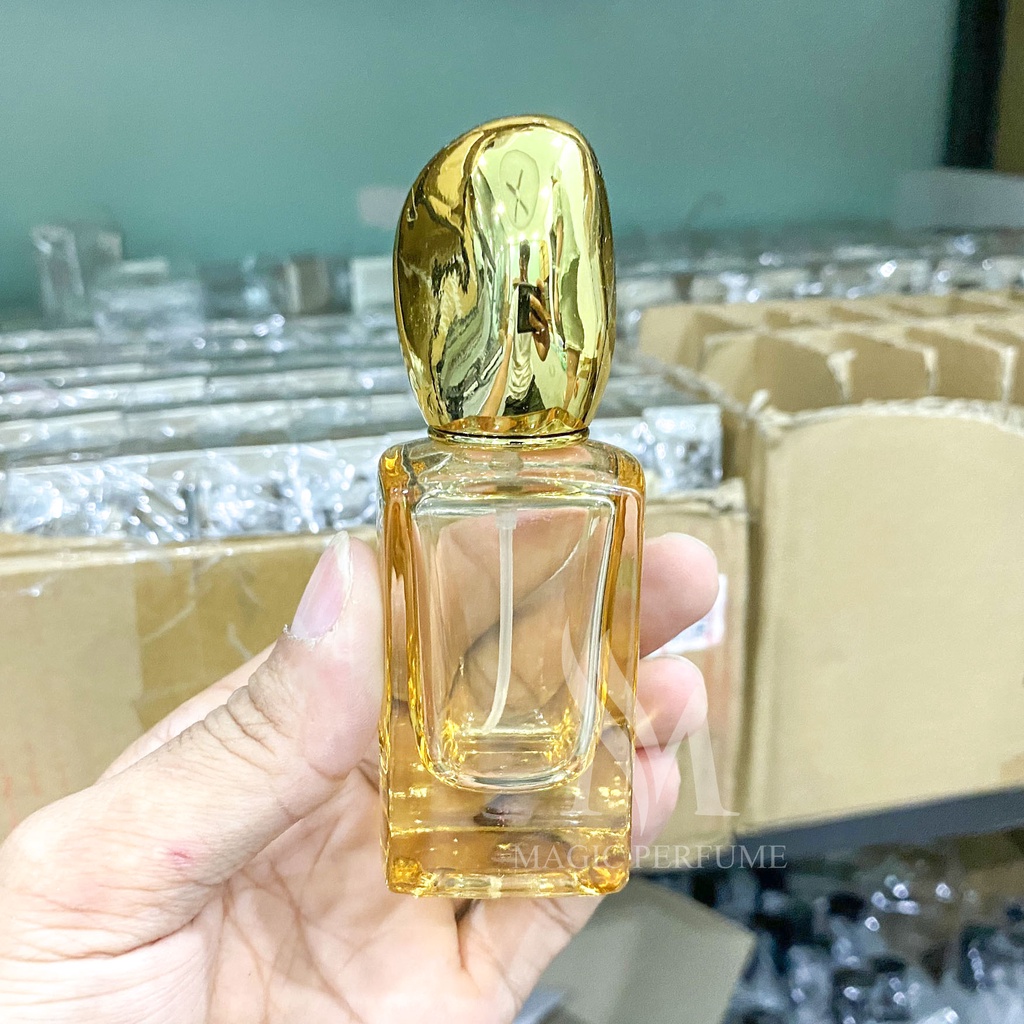 Chai chiết, ống chiết nước hoa thủy tinh màu cao cấp 30ml, nắp nhựa dạng phun sương