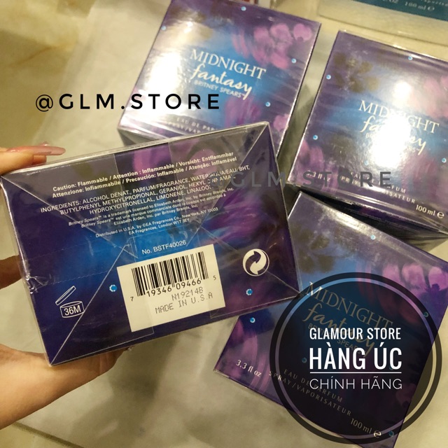 Nước hoa Midnight Fantasy Britney Spears 100ml SALE 50% full bill box