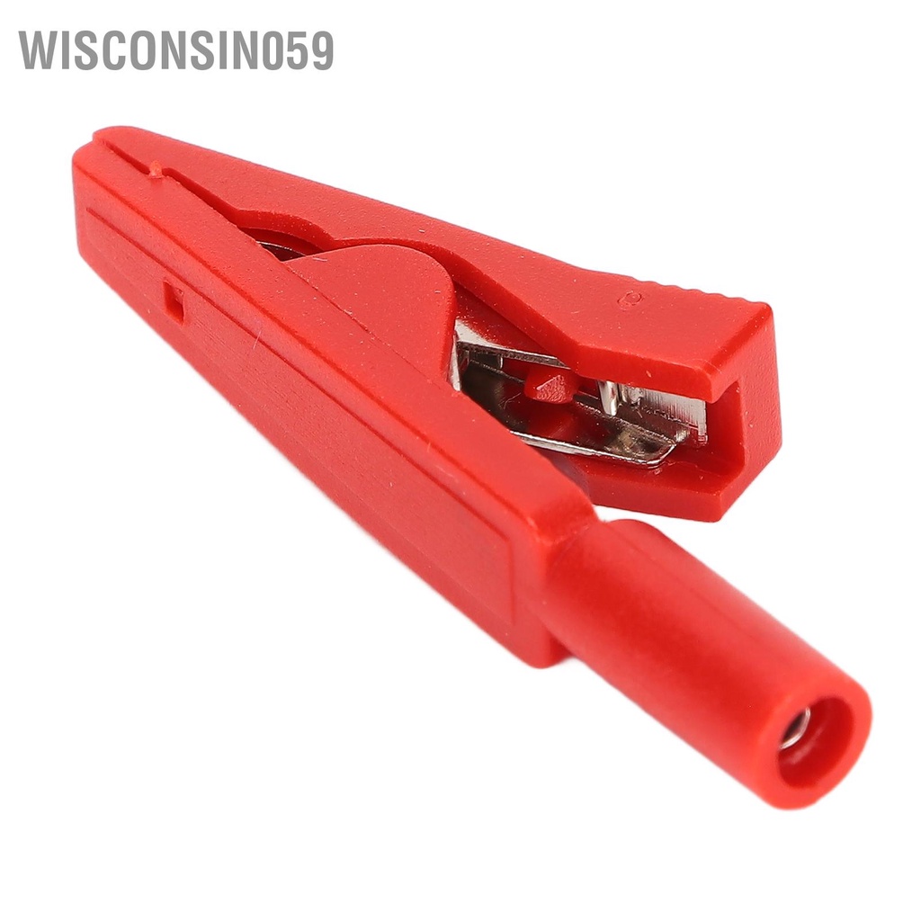 Wisconsin059 10PCS / Bộ Kẹp an toàn 2mm Chuối Jack kiểm tra phía sau Kẹp đồng nguyên chất cho bộ điều chỉnh điện