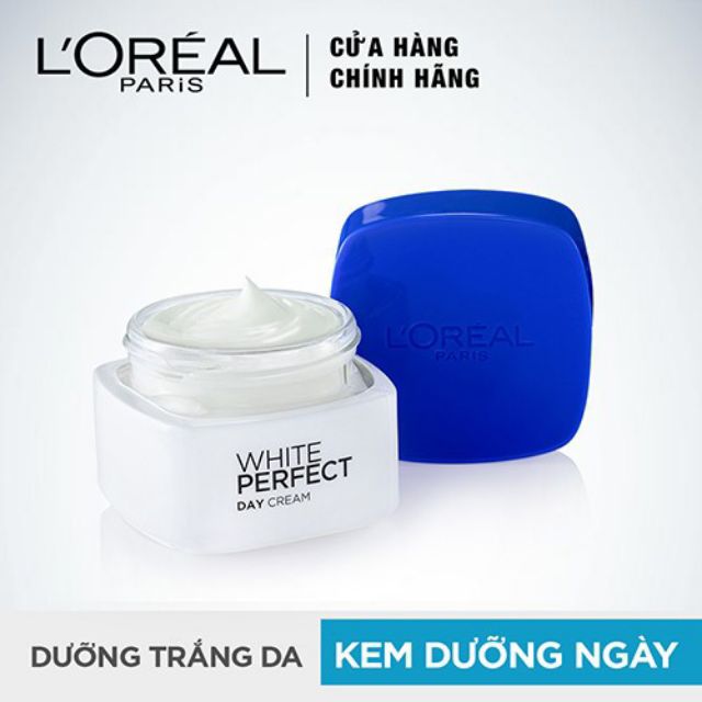 Kem dưỡng da trắng mượt đều màu ngày và đêm L'Oreal Paris White Perfect