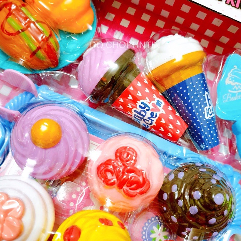[SIÊU ĐẸP-Cao Cấp] Hộp đồ chơi bánh ngọt Hello kitty dễ thương cho bé