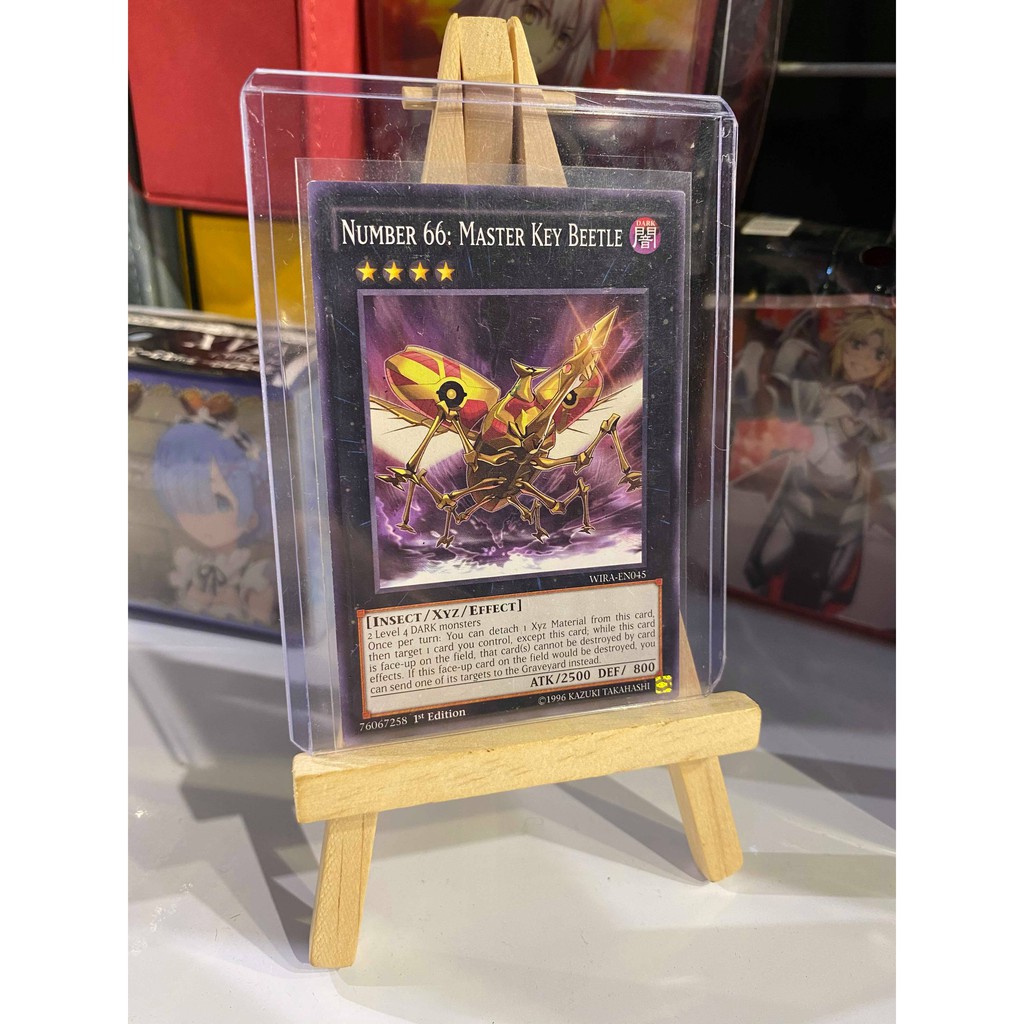 Lá bài thẻ bài Yugioh Number 66 Master Key Beetle - Tặng bọc bài nhựa bảo quản