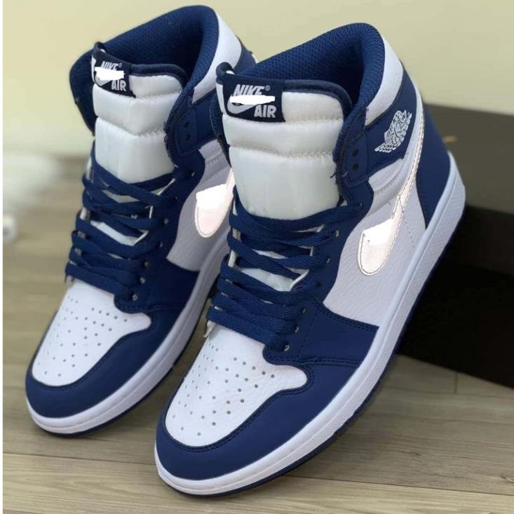 Giày thể thao nam jordan retro high midnight navy, giày jordan xanh than cổ cao nam nữ phong cách thời trang .