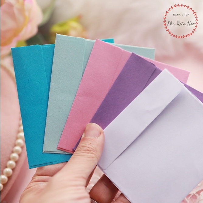 [9.5*8.5cm] Phong bì đựng thiệp, màu sắc rực rỡ, phù hơp thiệp gấp kích thước nhỏ - thiệp 8/3, sinh nhật, Valentine