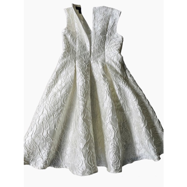 Đầm Talbots dư xịn gấm dệt hoa nổi siêu đẹp