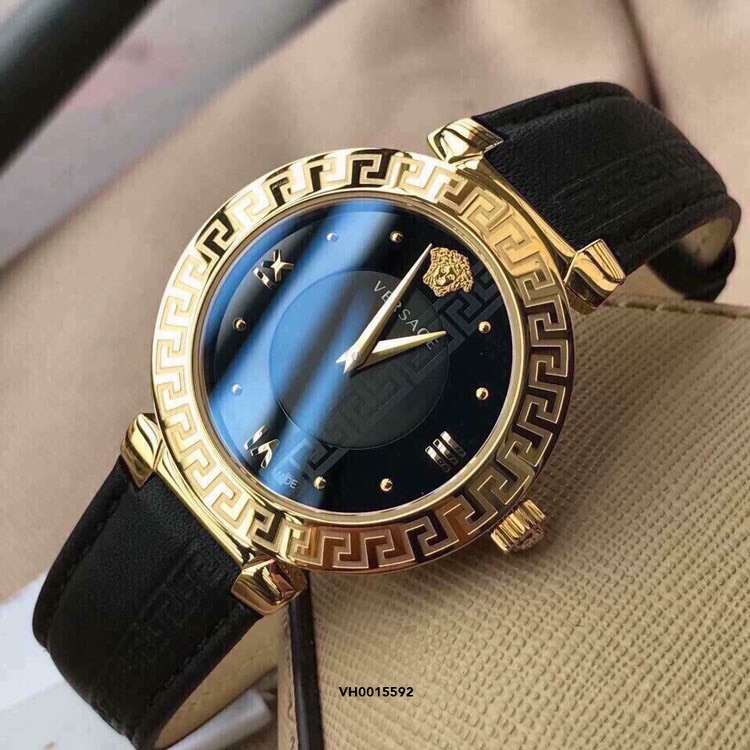 [BẢO HÀNH 24 THÁNG] Đồng hồ nữ VERSACE đồng hồ Pin màu xanh dương viền vàng BAO SANG- BAO ĐẸP size 32-34mm thumbnail