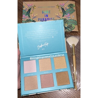Bảng phấn highlight Morphe Babe In Paradise kèm cọ