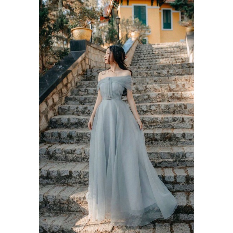 ĐẦM XOÈ BẸT VAI XẾP LY XINH XẮN full size s m L xl