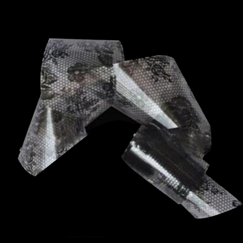 Ren đen hoa hoa nail art foil sticker decal trang trí móng tay