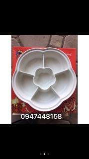 Khay đựng mứt bằng sứ cao cấp