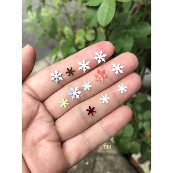 Sequin kim tuyến noel bông tuyết Giáng sinh trang trí móng-phụ kiện nail