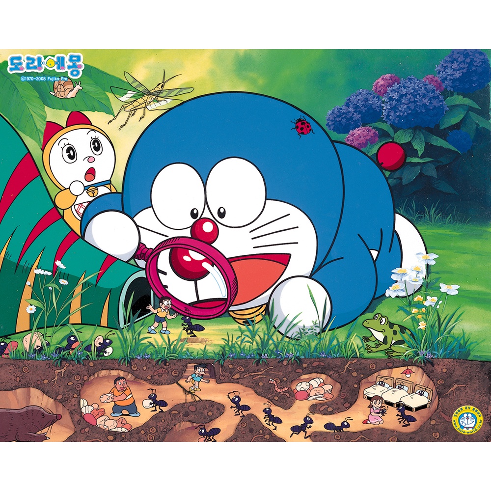 Poster A2, A3, A4 dán tường Anime, decal trang trí có keo DORAEMON - Mẫu 2