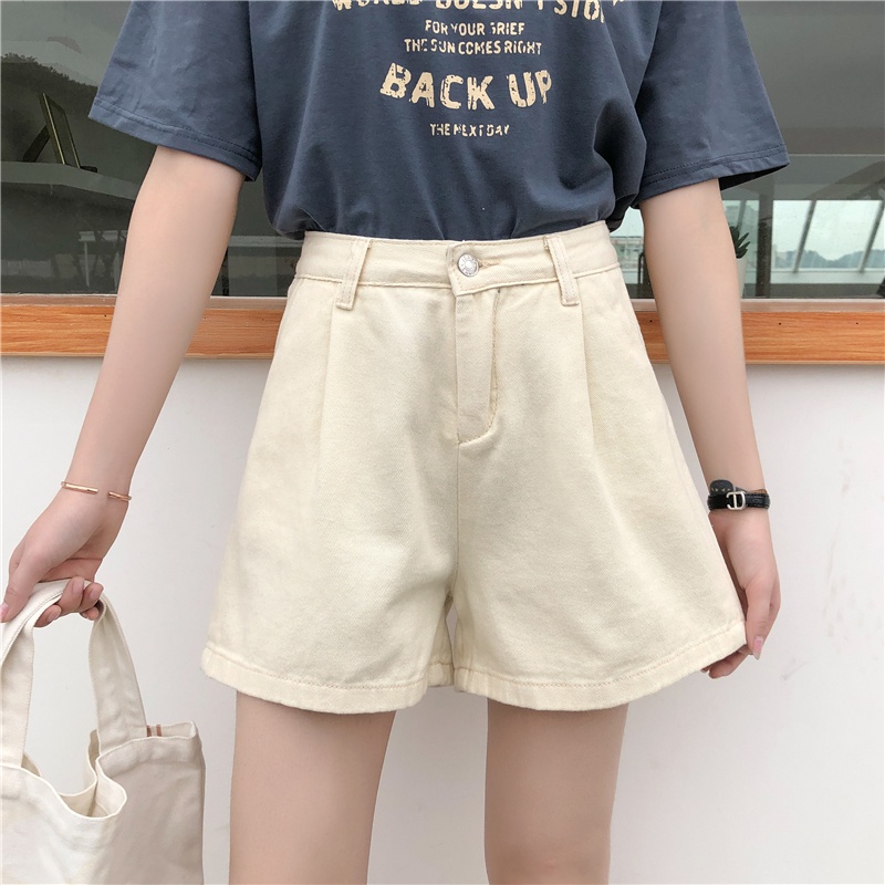Giảm Giá Xả Kho-Quần Short Jean Hàn Quốc Giản Dị Thời Trang ootd