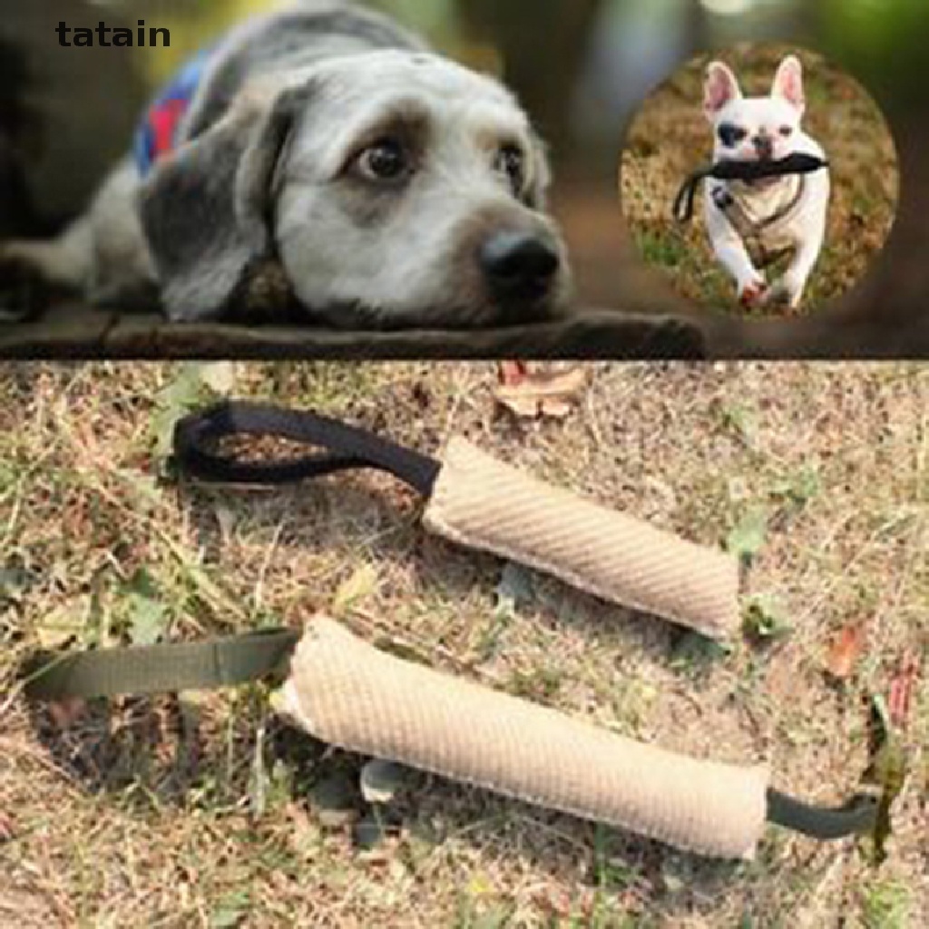 [TAT] Handles Jute Police Young Dog Bite Tug Play Toy Pet Training Chewing Arm Sleeve CVX