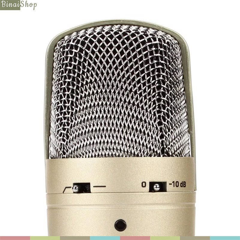 Behringer C-3 - Micro Condenser 48v Màng Thu Kép Lớn 16mm, 3 Hướng Thu Cardioid, Figure 8, Omnidirectional