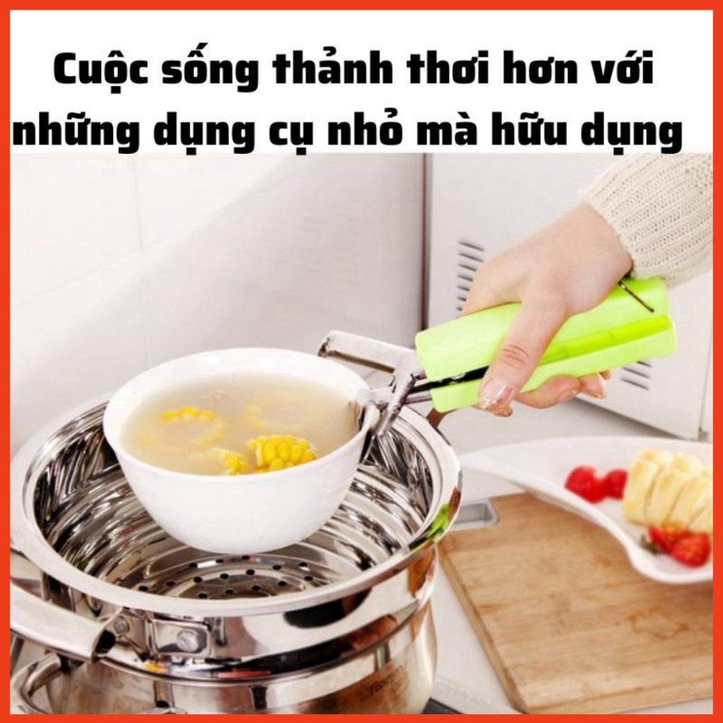 Kẹp gắp đồ nóng chuyên dụng Dụng cụ gắp có lò xo cầm tay chắc chắn