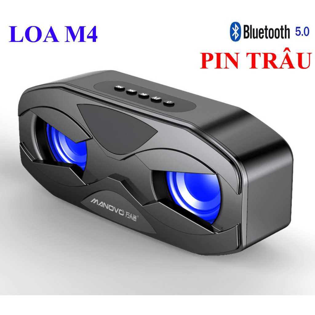 LOA BLUETOOTH SIÊU TRẦM , ÂM THANH CỰC CHẤT MANOVO M4