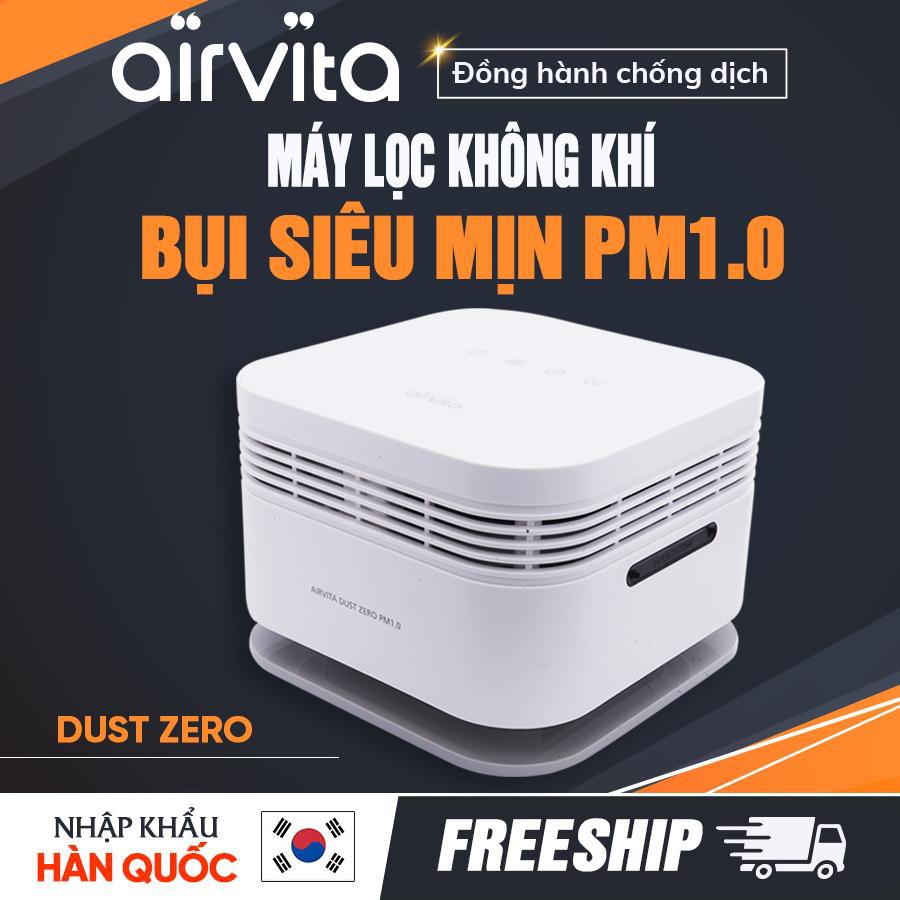 Máy lọc không khí Hàn Quốc Airvita Dust Zero lọc bụi siêu mịn PM1.0, diệt khuẩn - Nhập khẩu và bảo hành chính hãng