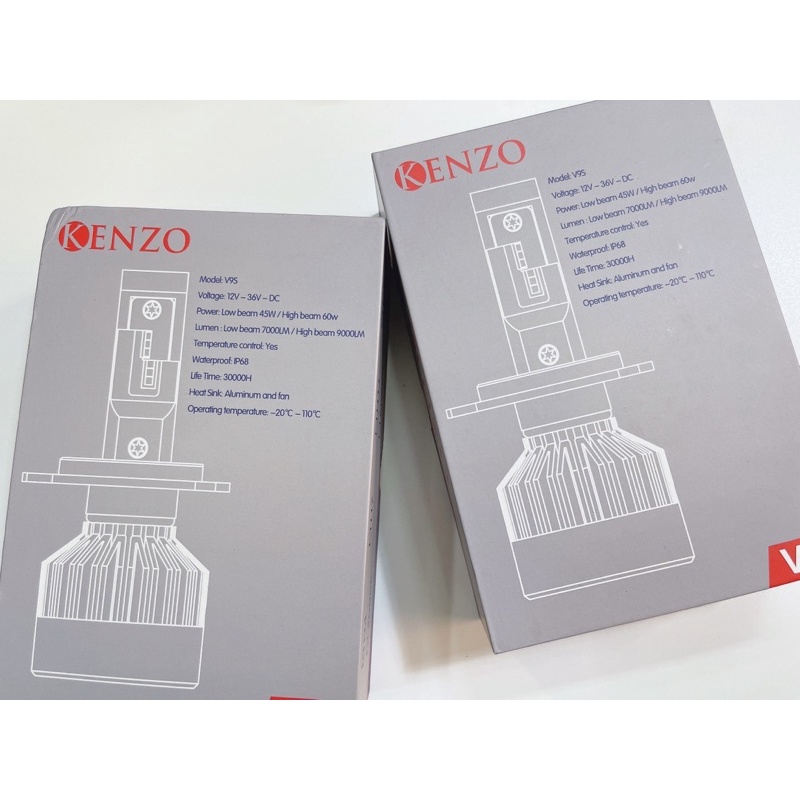 Đèn Led H4 Kenzo V9S New 2022 12V36W tuổi thọ bóng lên đến 30000H hàng Chính Hãng