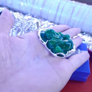 Mặt phật Di Lặc mặt nam bạc