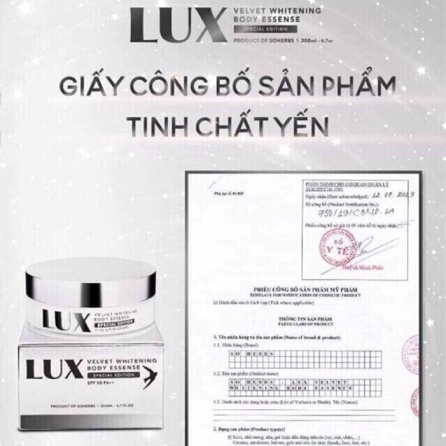 BODY LUX HÀNG CHUẨN BAO TEST