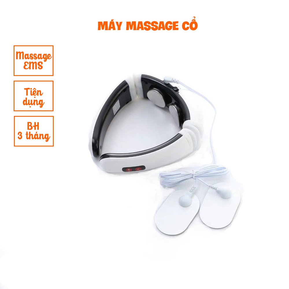 Máy massage cổ - Máy massage cầm tay - Có chức năng matxa EMS thư giãn cơ thể - BH 3 tháng - Kaizo Mart