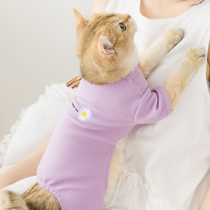 áo liền quần (jumsuit) thêu hình dành cho chó mèo