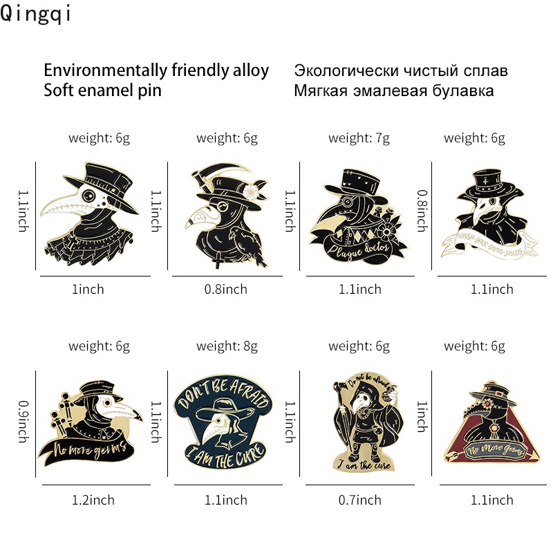 Ghim cài áo Miss Zoe hình mặt chú chim thời trang