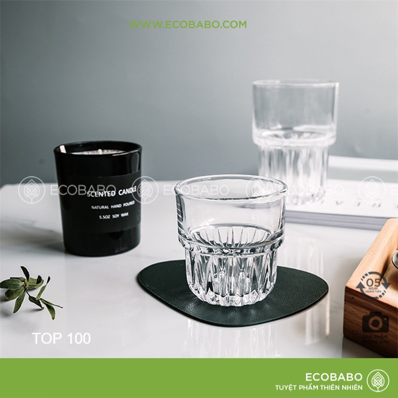 1 Chiếc Cốc ly thuỷ tinh đế đáy khía sọc 148ml 310ml cafe Empilable cao cấp STACKABLE TUMBLER 2-11ZJ