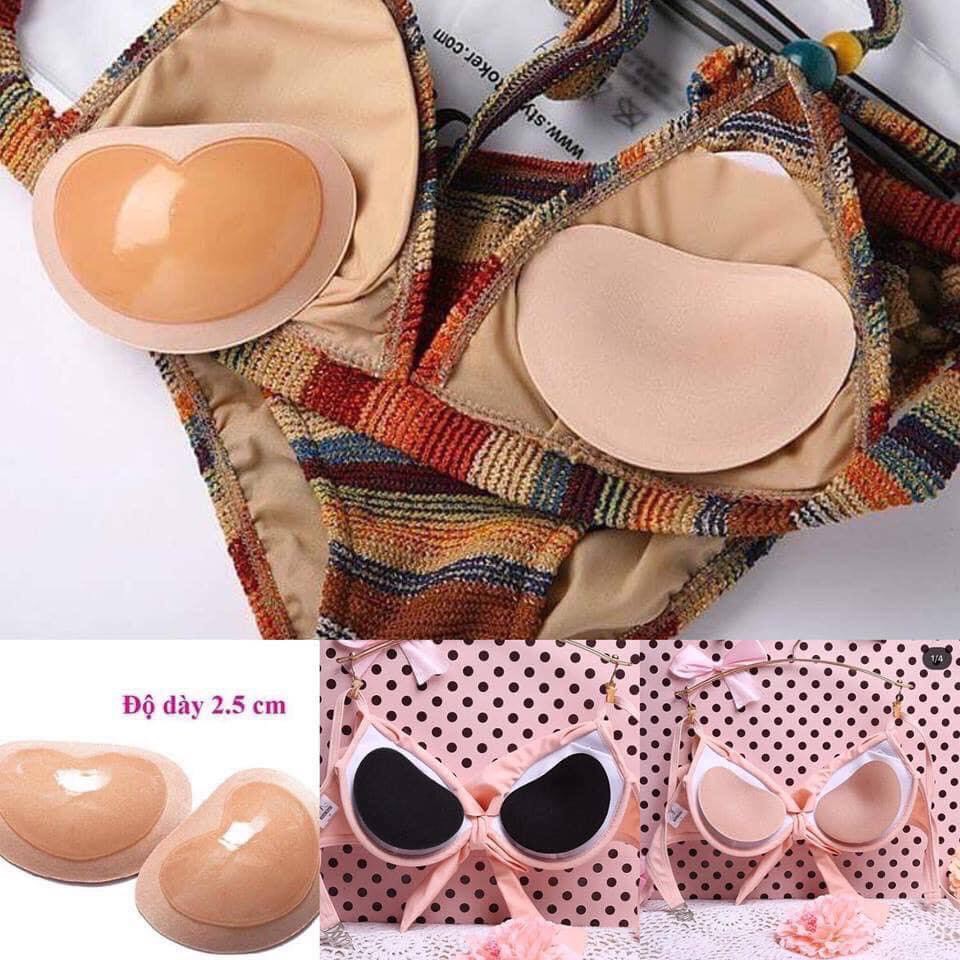 Dán Ngực Độn Ngực Chống Trượt-Miếng Dán Ngực 2 Chiếc Hình Tim Siêu Nâng PK19