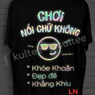 Áo thun phản quang 7 màu chất đẹp chơi nối chữ không